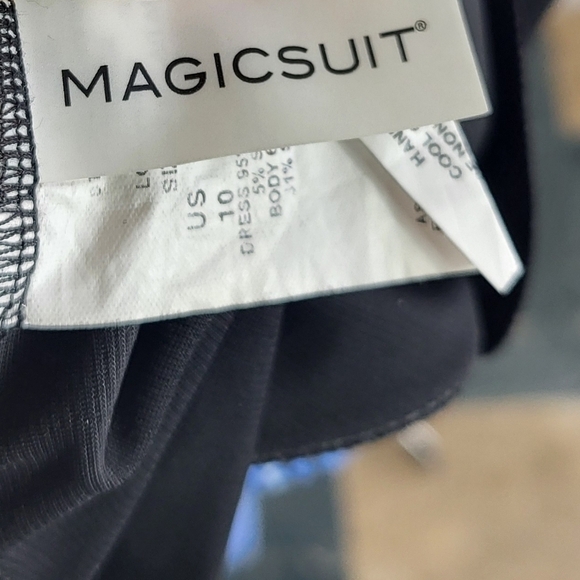 Magicsuit Parker Underwire One Piece Swimsuit Dress in Blue Jean Size US 10 - Picture 10 of 11